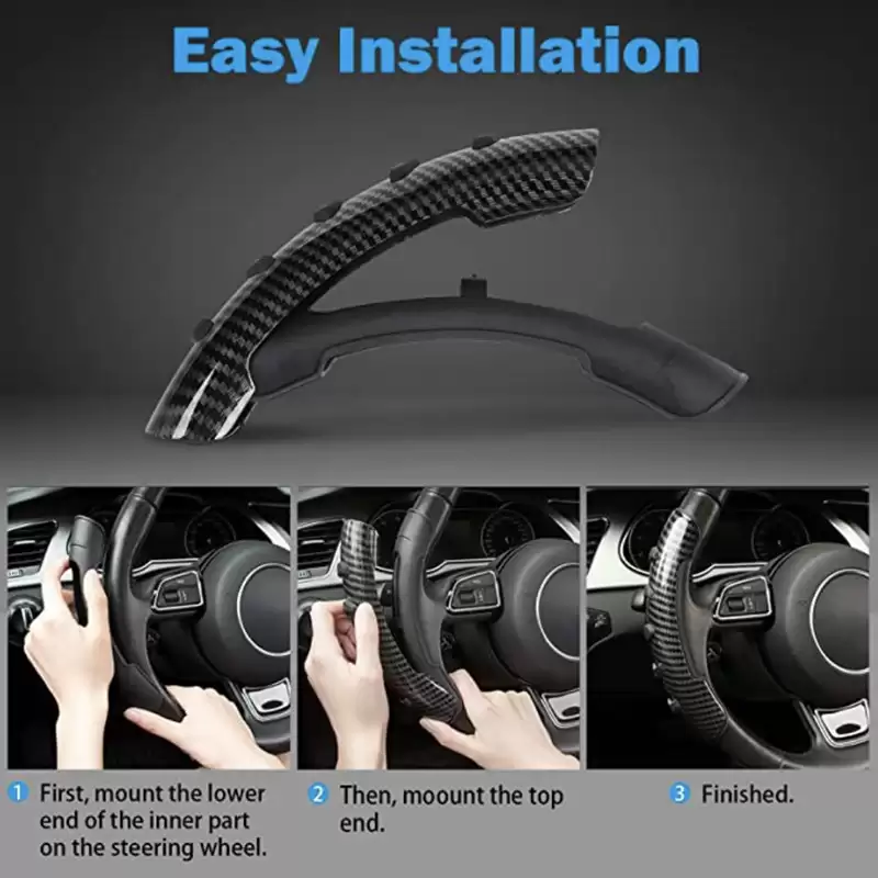Custom Carbon Fiber Steering Wheel Cover Price-3
