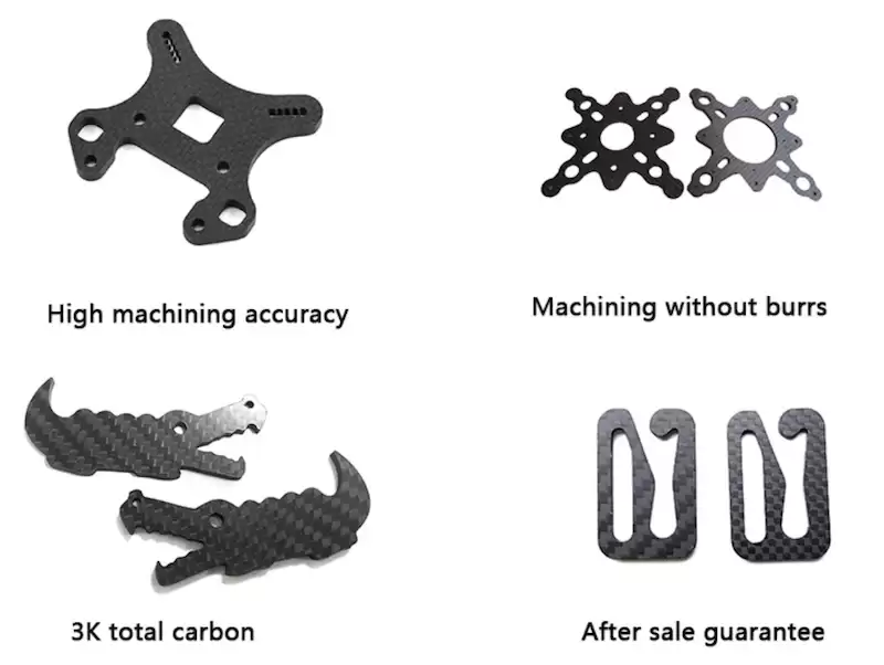 4.7.7 CNC Custom Carbon Fiber Keychain Ring For Car Gift-2