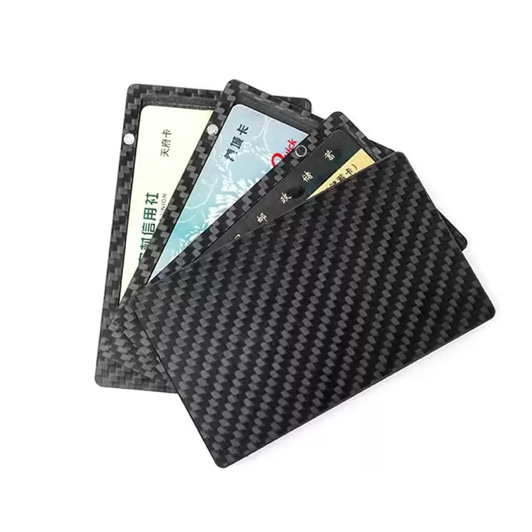 OEM ODM 3K Weave Forged Carbon Fiber Wallet1